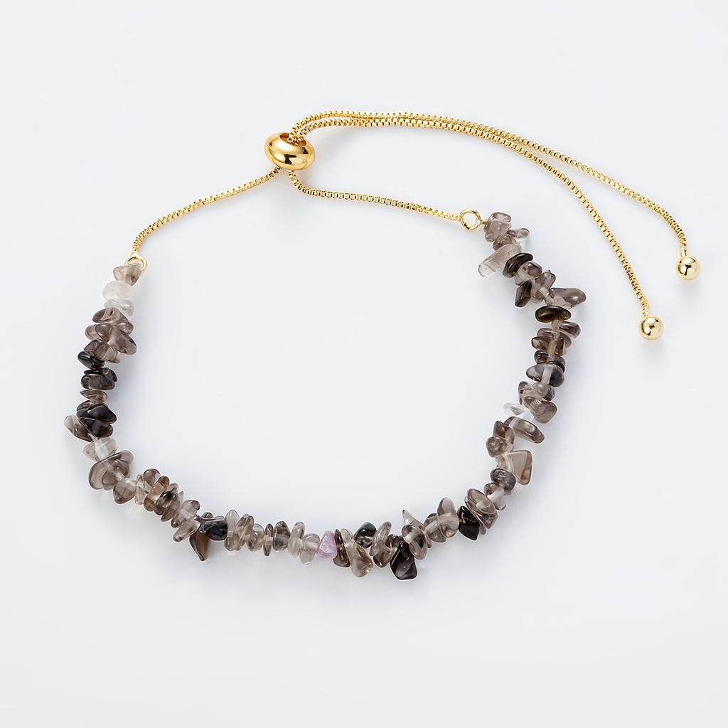 Natürlicher Stein Perlen Schiebeschnallen Armband für Damen Mode Handgewebt Verstellbar Sommer Party Strand Schmuck Geschenk Armband