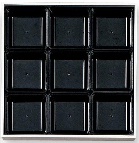 Showa Three-Tiered Jubako (Hall) Box with Seal Lid, White, Approx. 18cm H X 18cm W X 16.7cm D, Stylish, Perfect for Sports Day, Cherry Blossom Viewing