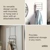 Umbra Wall Hooks, Wall Hanger, Door Hooks, Door Hook Storage, Black/Walnut, 14-Row, ESTIQUE 21004045048