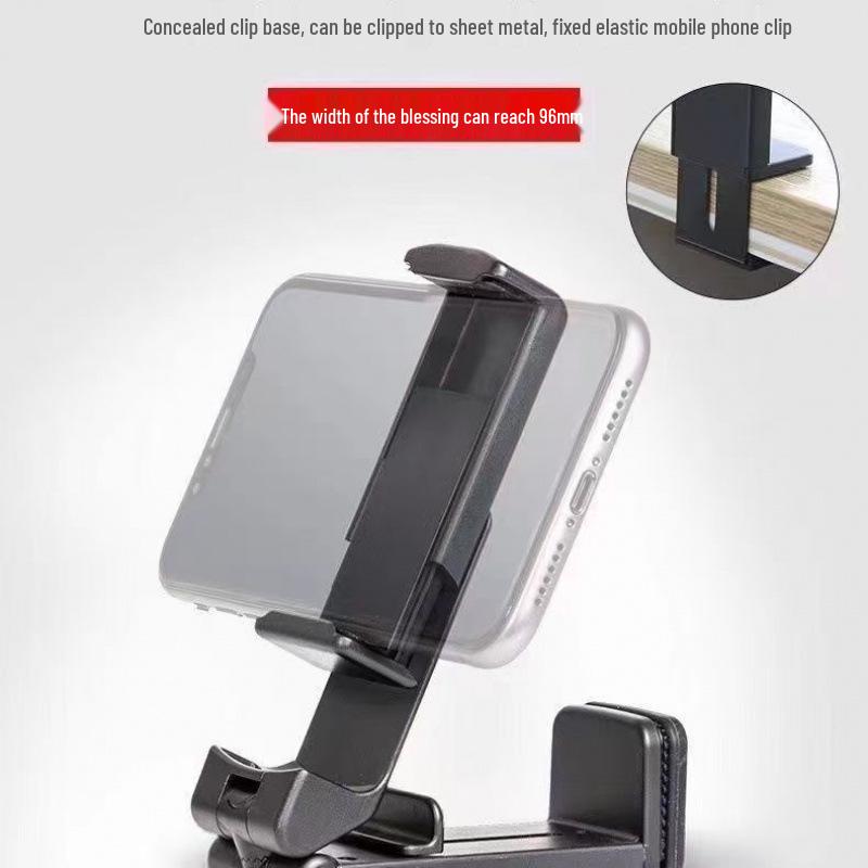 Multifunctional Portable Folding Phone Holder for Travel and Live Streaming