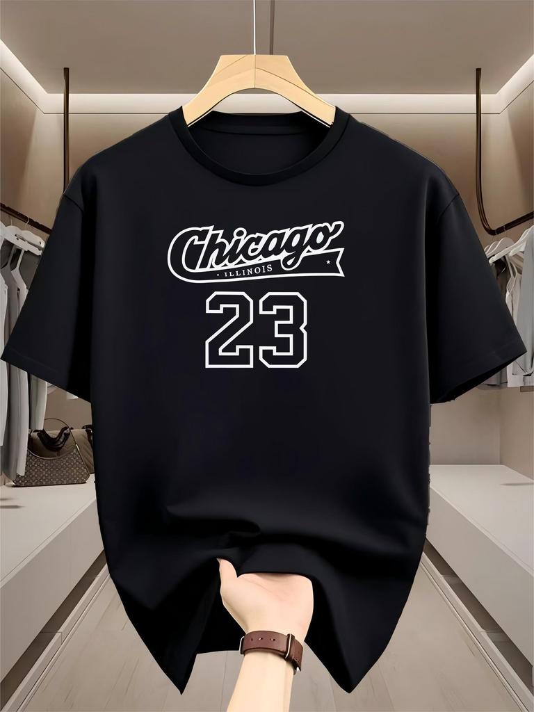 Trendy T-shirt men's couple outfit printed short sleeved casual summer