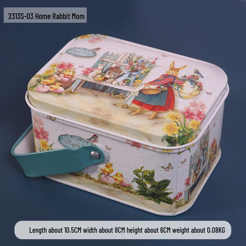 Adorable Cartoon Chocolate & Cookie Tin Box - Children's Gift or Wedding Favor Storage