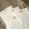 Elegant Textured Gold Foil Love Letter Set with Envelopes for Romantic Confessions and Greetings