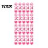 Style Braid Charms 60Pcs Hair Accessories, Heart Letter Shape Rings, Large Hole Design Thick Jewelry Beads for Braids Dreadlocks