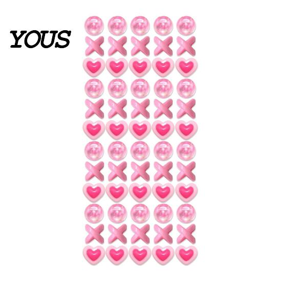 Style Braid Charms 60Pcs Hair Accessories, Heart Letter Shape Rings, Large Hole Design Thick Jewelry Beads for Braids Dreadlocks