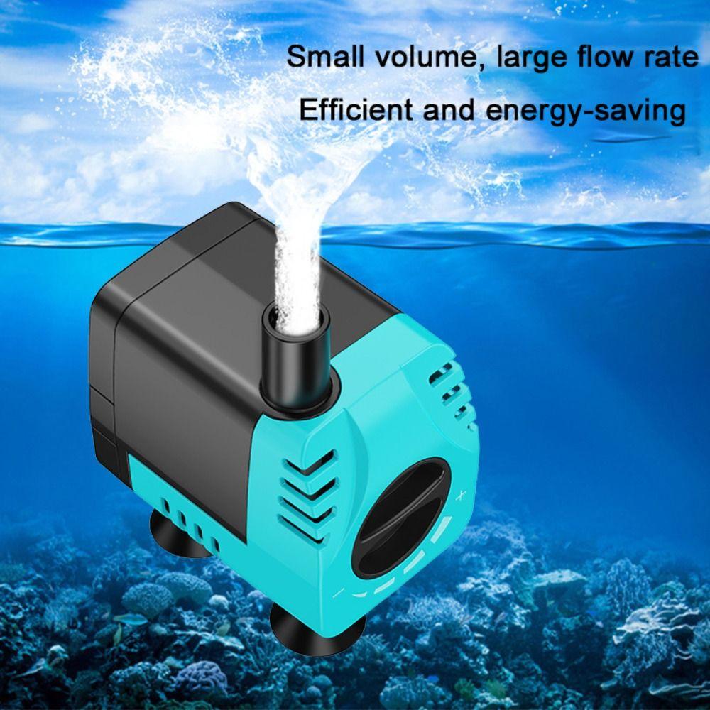 Silent Aquarium Submersible Pump Adjustable Flow Water Circulation Pump  Fish Tank