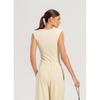 Budhi Mudra Women Essential V sleeVeless Bone White B61002atn51 V08