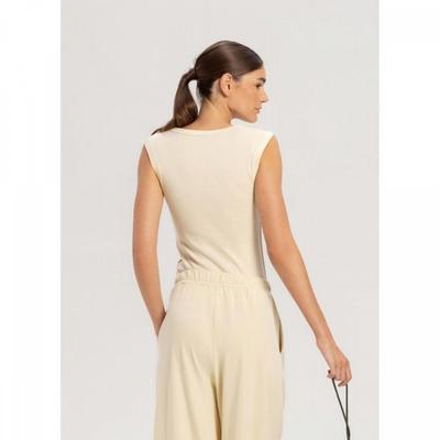 Budhi Mudra Women Essential V sleeVeless Bone White B61002atn51 V08
