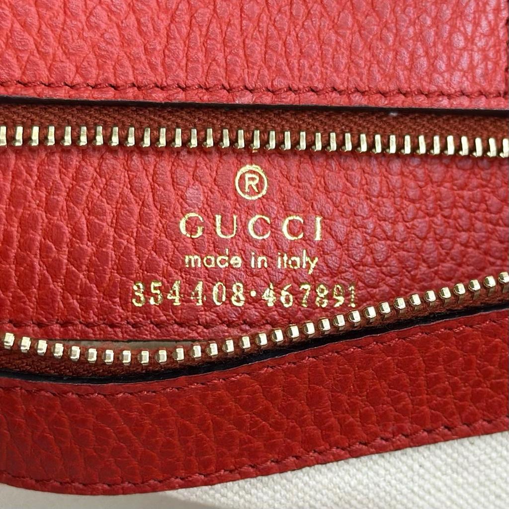 GUCCI Swing 354408 Tote Bag Red Women used