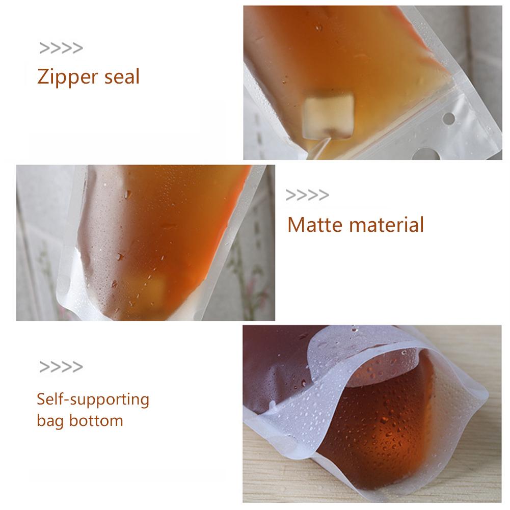 50PCS Einweg Saft Kaffee Flüssigkeit Tasche Dichtung Lebensmittel Tasche Klar Trinken Beutel Party Geschirr