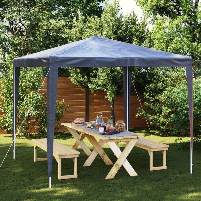VidaXL Tente de Réception Tonnelle de Patio Chapiteau de Jardin Pavillon d'Extérieur Belvédère de Terrasse Voyages de 48502