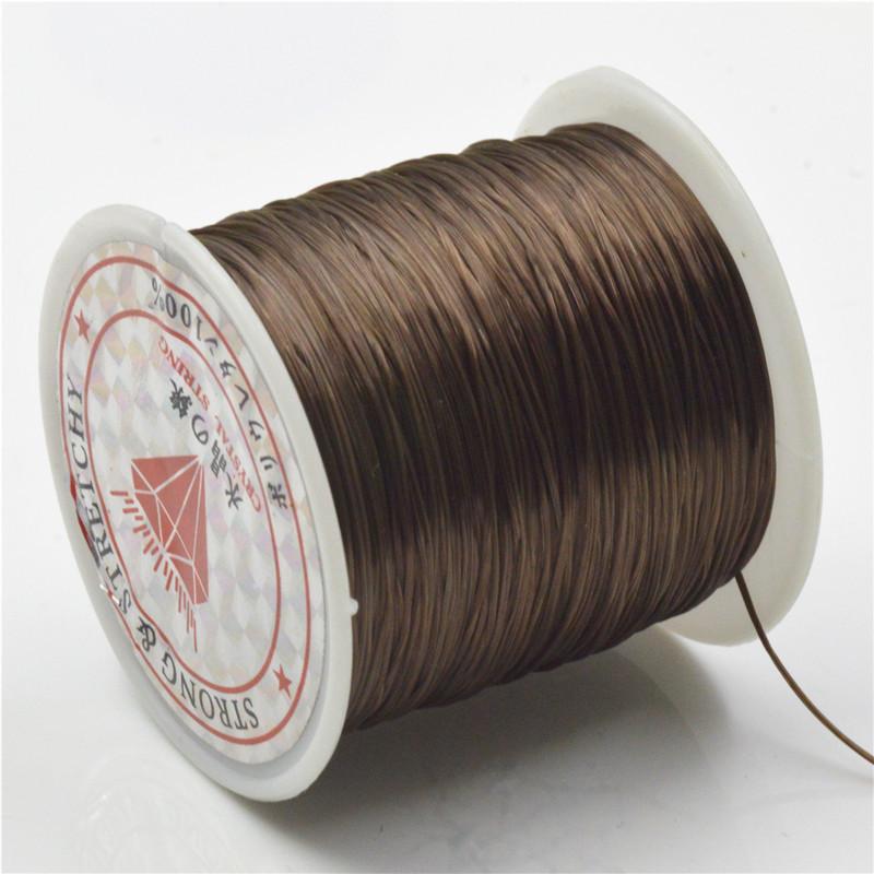 Crystal Elastic Line, Flat Rubber Band Rope 60 Meters Per Roll, Bead Line Diy Jewelry Accessories