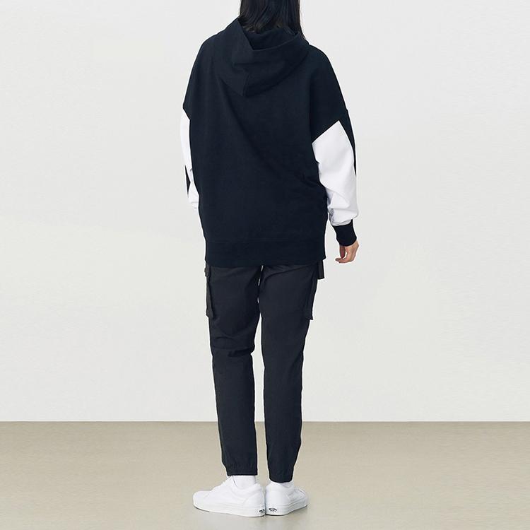 Vans American Vintage Black And White Checkerboard Patchwork Hooded Zip-Up Jacket Unisex Jacket VN0A4UTOBLK