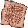 1116 New Professional Decoration Geometric Silk Scarf Fashion Spring and Summer Thin Plaid Mulberry Silk Square Scarf Shawl