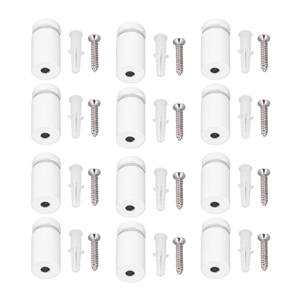 12 Set Stainless Steel Standoff Screws 16x30mm Advertising Acrylic Glass Standoff Nail for