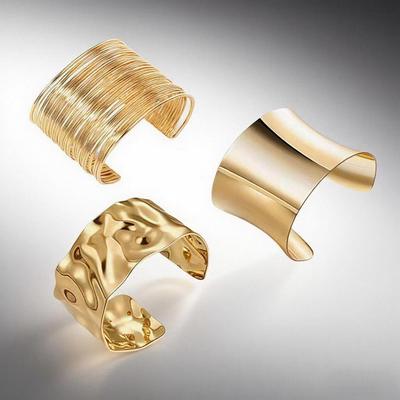 Minimalist Metal C-Shaped Bracelet - Hip-Hop Style, European & American Fashion, Smooth High-End Design