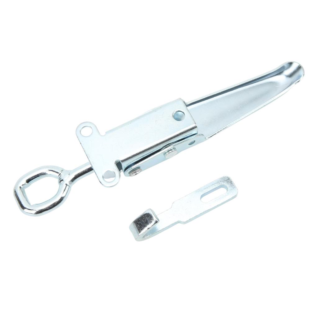 Trailer Spring Hasp Heavy Duty Galvanized Iron Door Handle Buckle Hasp Safety Lock Clamp Latch for RV Camper Caravan