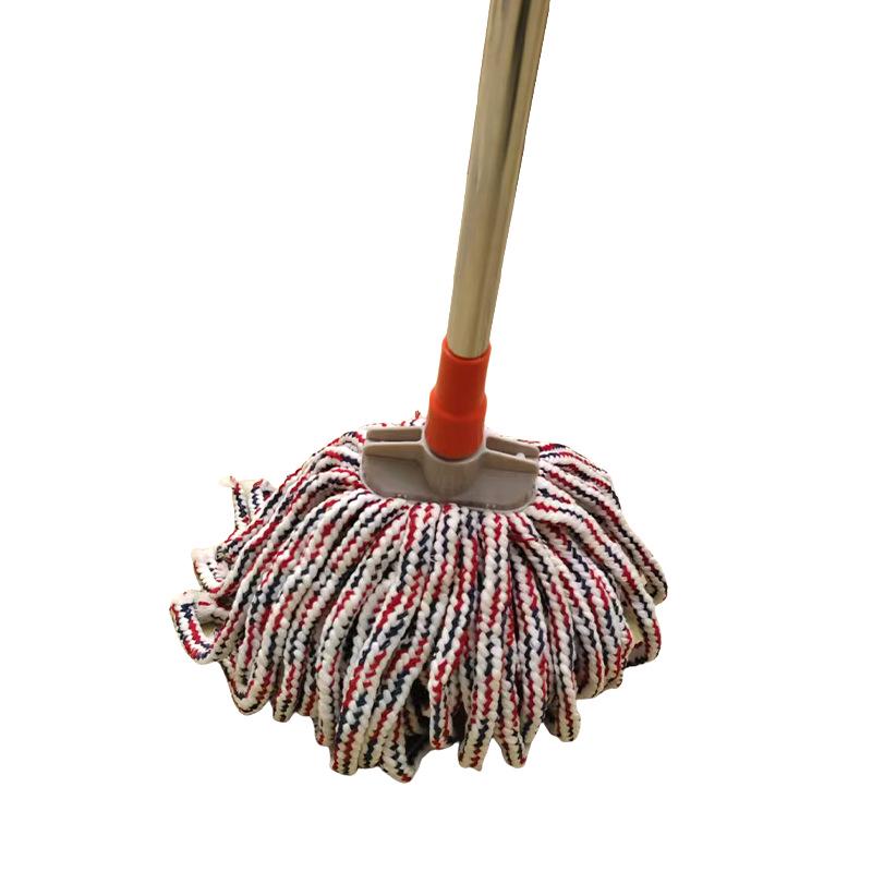 Durable Wooden Handle Flat Mop: Efficient Water Absorption & Dust Removal for Hotel Cleaning