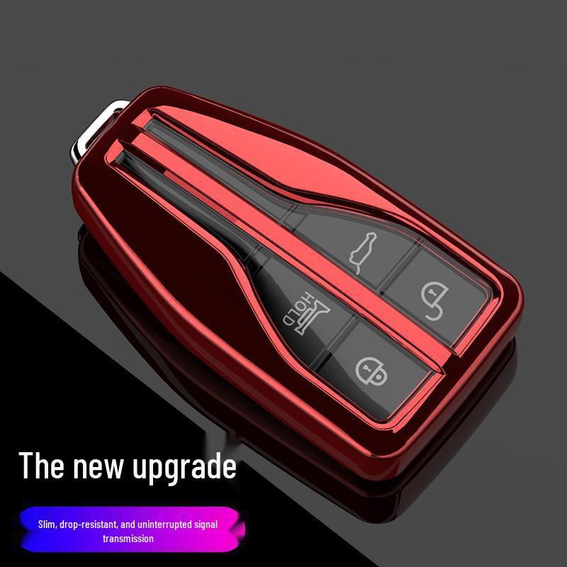 Premium Hongqi H9/HS5/HS7 Key Case with Male Buckle - Elegant Interior Car Decoration for Women