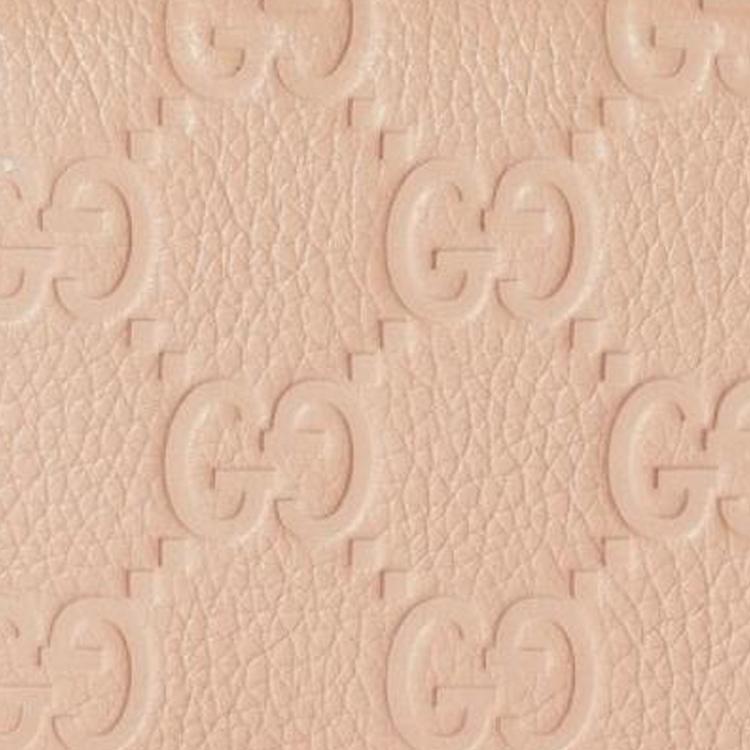 Gucci GG Emblem Embossed Logo Snap Closure Leather Mini Wallet Women Wallet Light-Pink 815901-AAEEM-6802