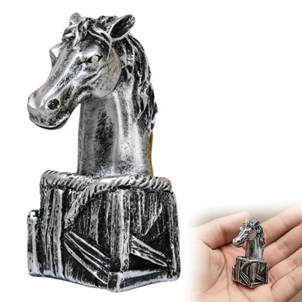 

Double Horse-Head Spring Festival Horse Year Home Living Entranceway Resin Ornament Room Decorative Craftwork Festive Displ Q9K0