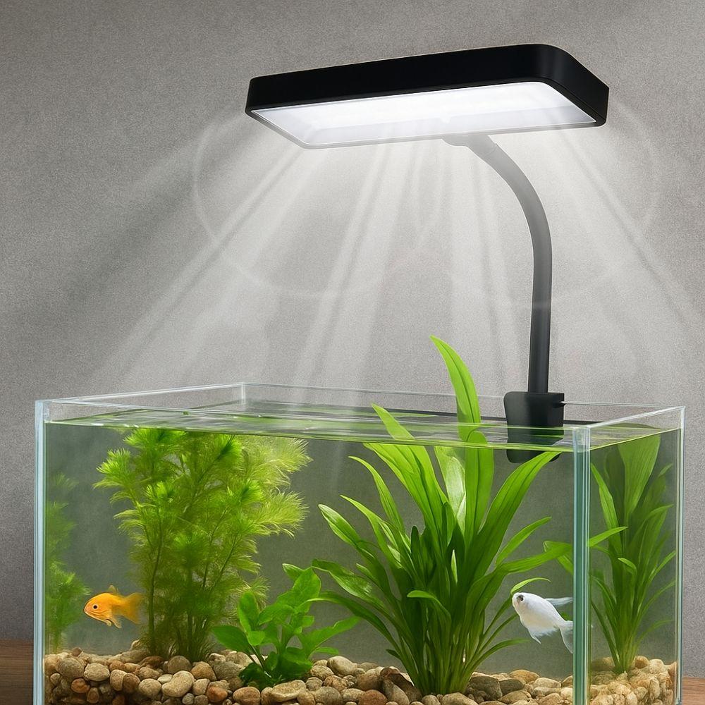 360° Rotatable Full Spectrum Grow Lamp Super Slim Aquatic Plant Lamp  Home Aquascaping