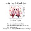 Cute Sweetheart Bird Self Adhesive Removable Toilet Lid Sticker Bathroom Home Decor