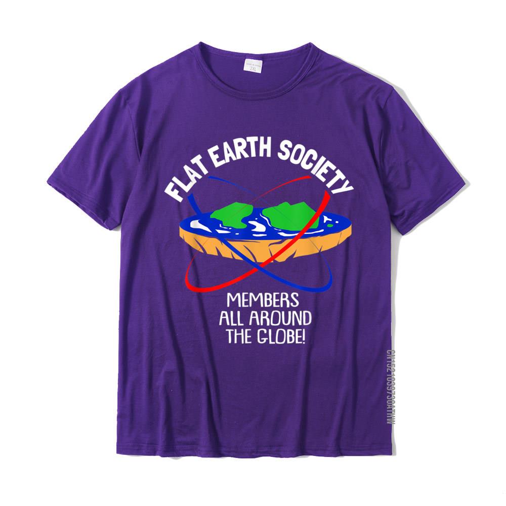 Flat Earth Society TShirt Design Cotton Young Tops T Shirt Fitness Tight Rife Top TShirts