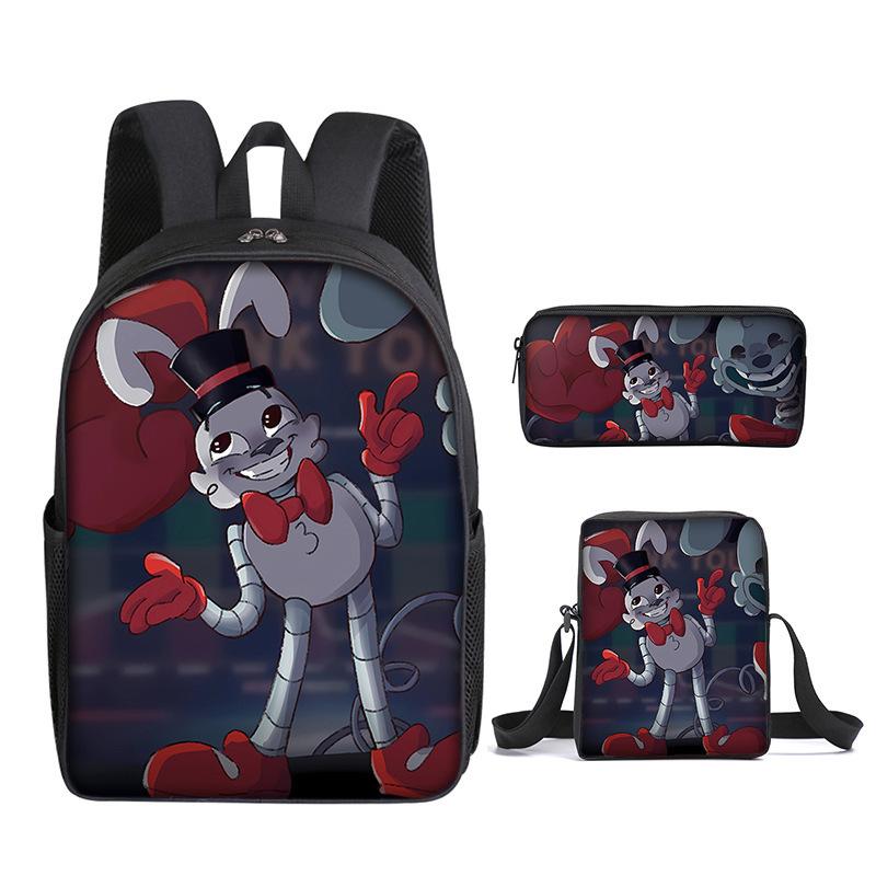 Klassiek Populair Finding Frankie 3D Print 3 stuks/Set leerling Schooltassen Laptop Dagrugzak Rugzak Schuin gedragen schoudertas Etui