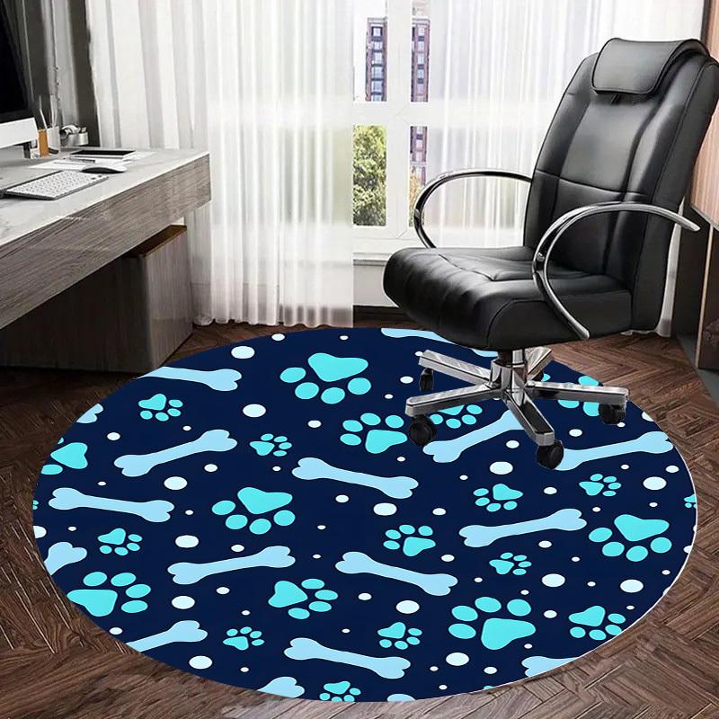 1pc Office Carpet Chair Mats Dog Bone Pattern Perfect for Decorating Office Chairs, Living Rooms, Or Bedrooms.YDT153