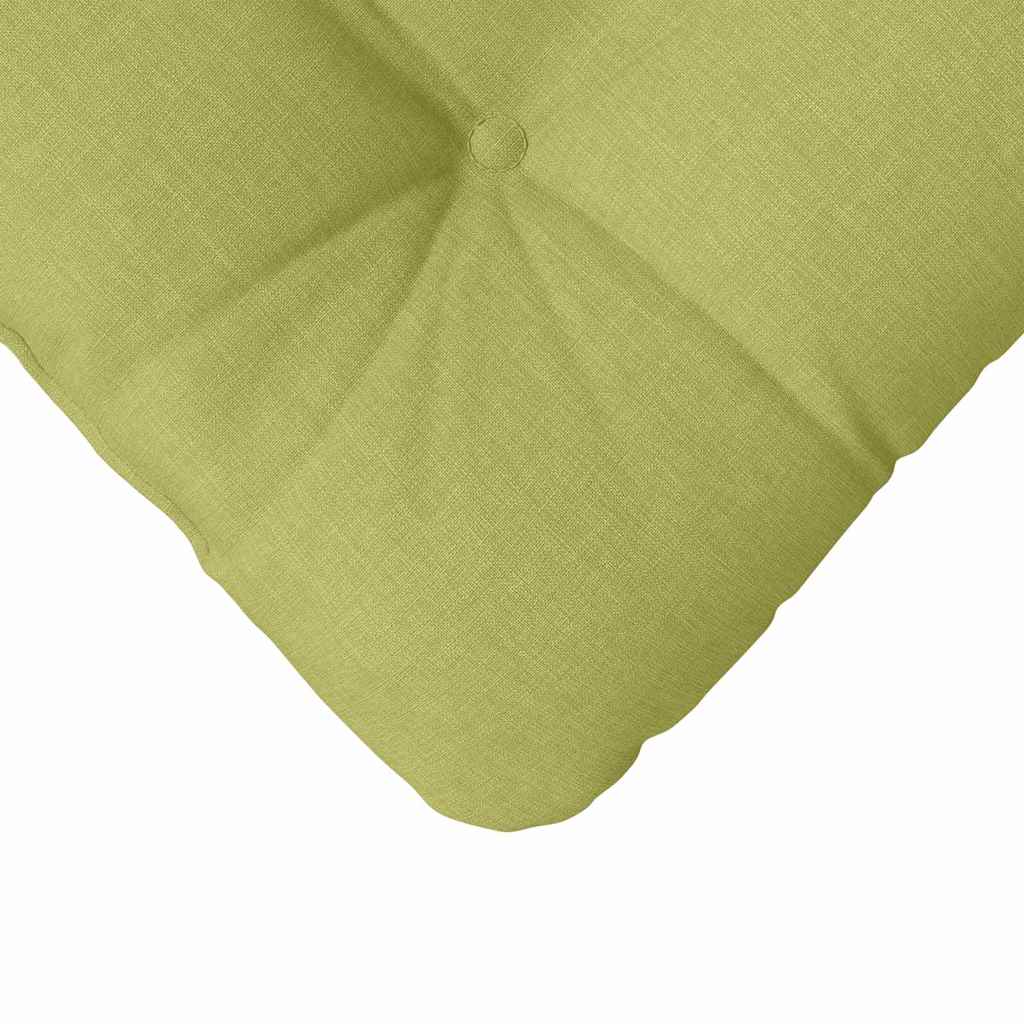 Seat Cushions 4 pcs Light Green 40 x 40 x 12 cm Fabric