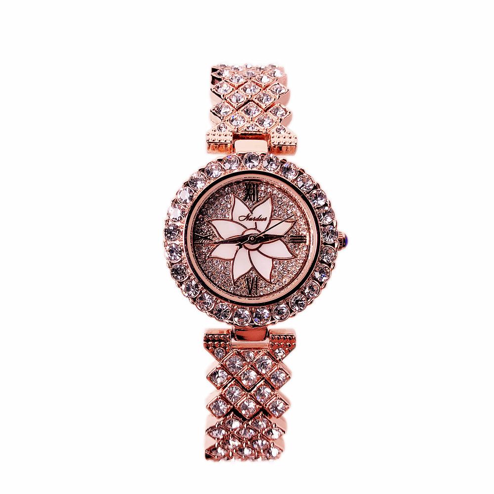 Fashion Trend Counter Watch Women'S Bracelet Diamond Fashion Watch Quartz Small Waterproof Women'S Watch