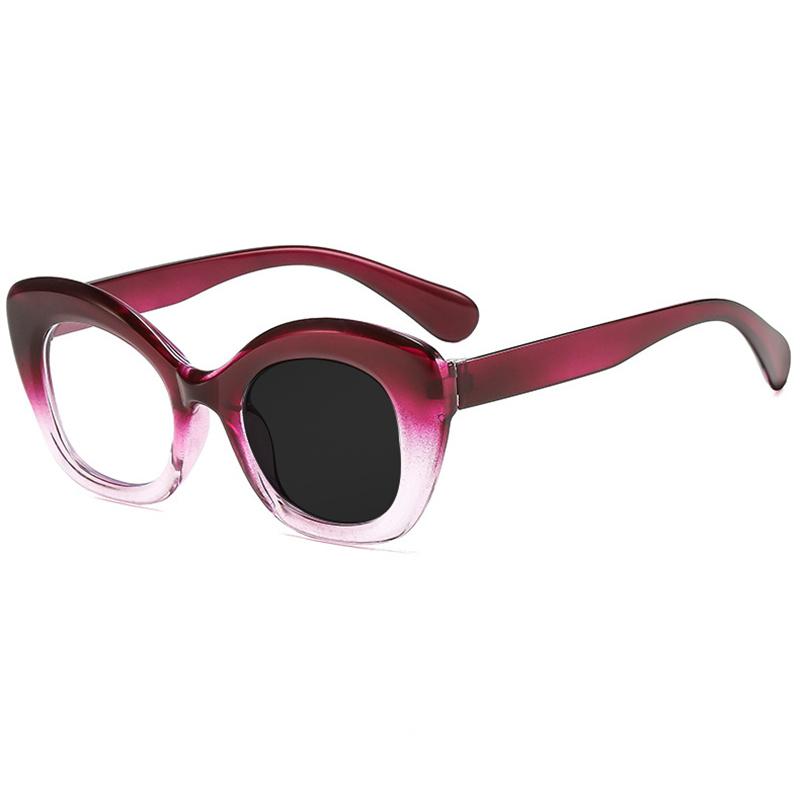 New Brand Acetate Frame Photochromic Reading Glasses Anti Blue Light Women Hyperopia Eyewear 0 To +600