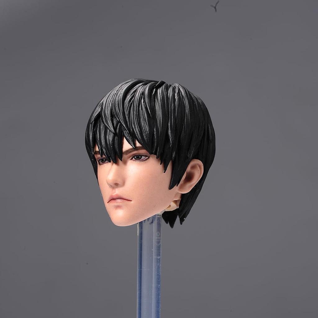 Rzeźba głowy męska Qi Ling Zhang Tou Chouki wersja ekspercka 12 calowa męska figurka akcji z ciałem 1/6