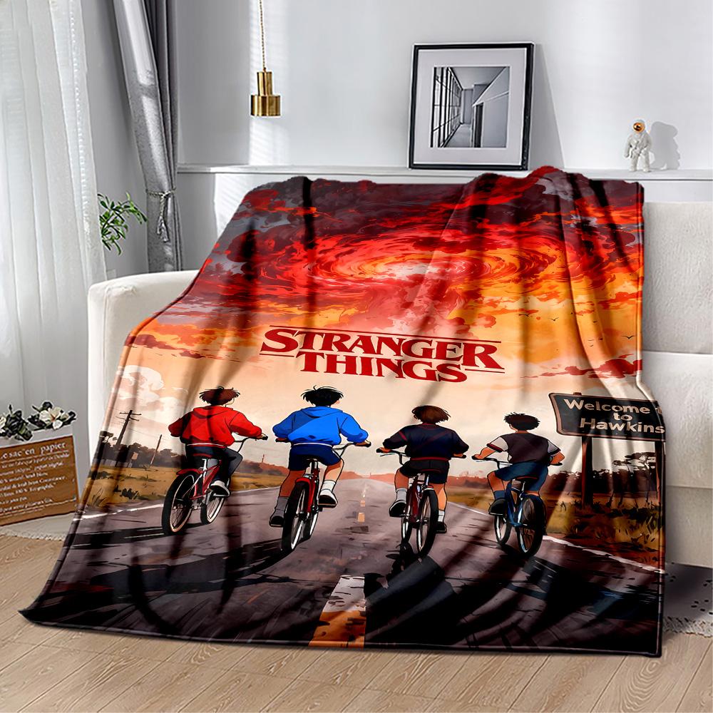 Stranger Things Mashup Suitable Blanket for Offices, Travel, Living Rooms Also a Good Gift for Friends and Family Suitable for All Seasons.
