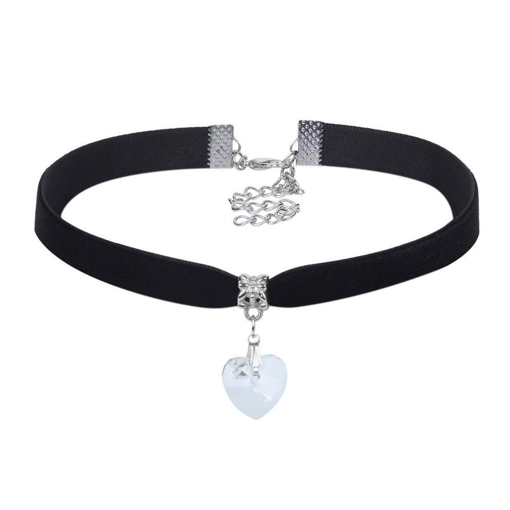 Collana Punk Retrò Gotica, Collana alla Moda in Velluto da Donna, Accessori Gioielli di Nicchia Stile Dark