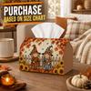 1pc Rustic Craft Folk Tissue Box - Scarecrow Doll Couple Napkin Storage Box, Suitable for Rolls/facial Tissues/single Sheets,available for Halloween &