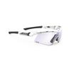 RUDYPROJECT TRALYX SLIM Sport Vit Fotokromisk Laserlins 128 mm + Solglasögon, Blank/impX2 Lila, SP787569-0000, Bredd