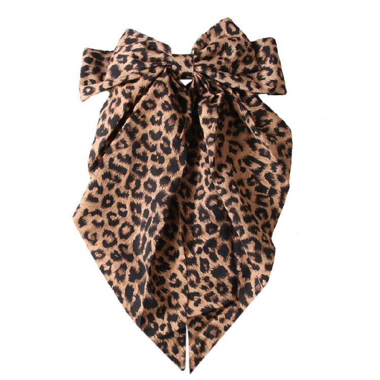 Стильные заколки для волос с леопардовым принтом, заколка для волос, милая заколка, заколка-бант, рождественская заколка для женщин и девочек