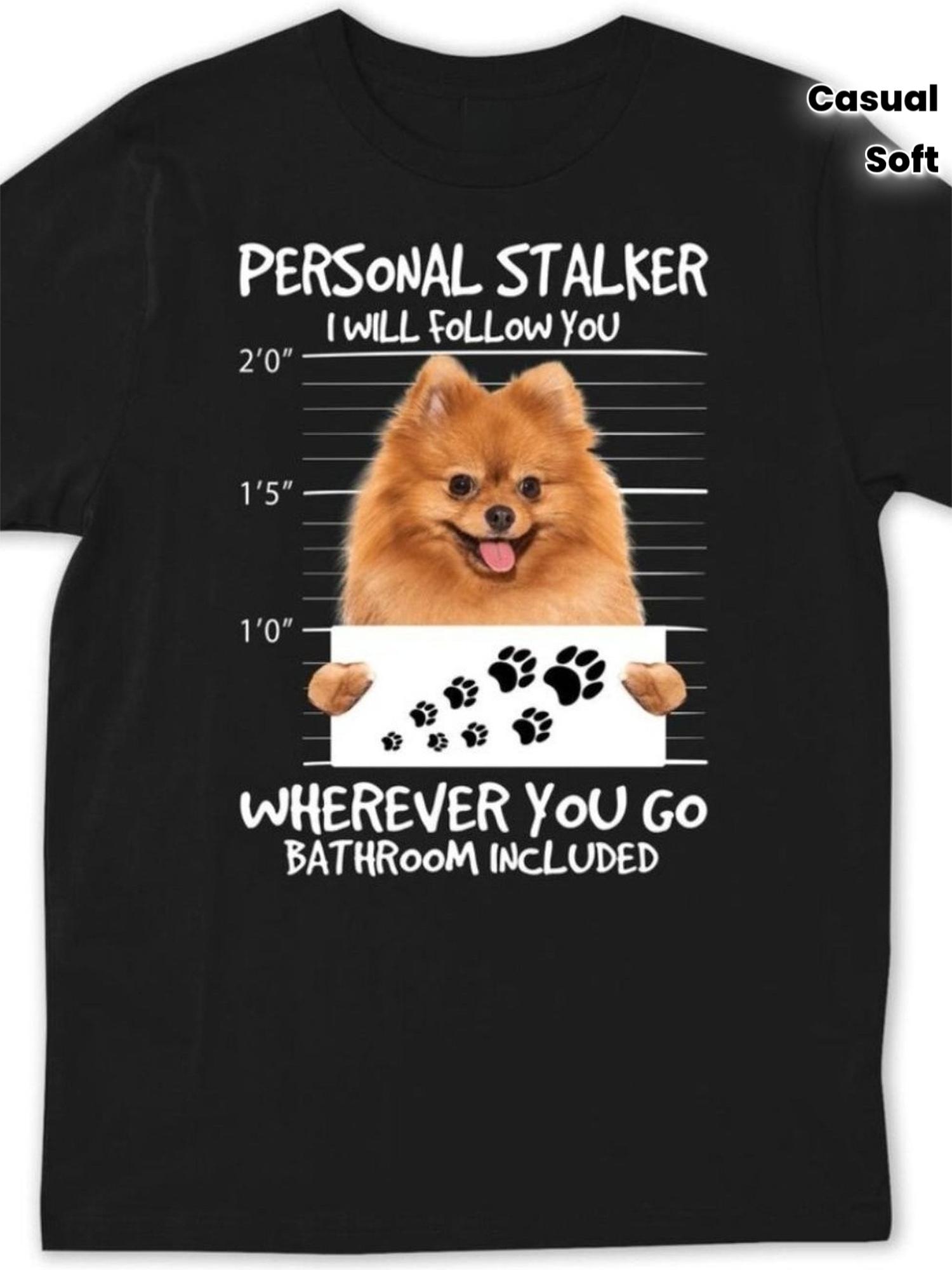Enjoyable Pomeranian-Themed T-Shirt for Dog Enthusiasts - Featuring a Pomeranian And a Personalized Design with a Paw Print Graphic XXXL
