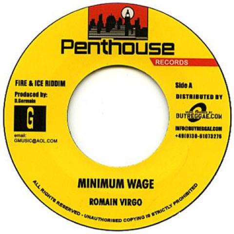 

7inch Record ROMAIN VIRGO - Minimum Wage PHEU007 Penthouse/Buyre 2013 Europe Reggae, Ska & Dub