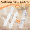 8/16PCS Duvet Snaps to Hold Comforter Duvets Clips P Safe Locking Keeps Comforter from Move Duvets Cover Clip Fixed Fasteners ide Convenient Reble