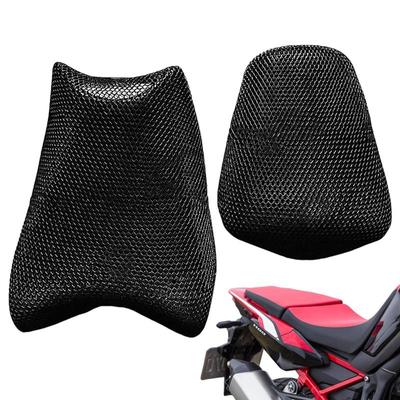 2pcs 3D Mesh Motorcycle Seat Covers Breathable Summer Cool Cushion For Honda Africa Twin 1100 Crf1100L ADVANTURE
