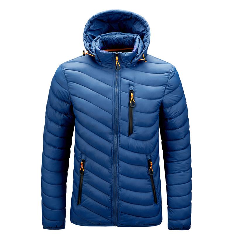 Winter Warm Waterproof Jacket Men Autumn Thick Hooded Parkas Mens Fashion Casual Slim Jacket Coat Men
