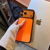 Personalized orange is suitable for Apple 17Promax mobile phone case IP16/15/14 matte PC13 large hole anti-drop hard case