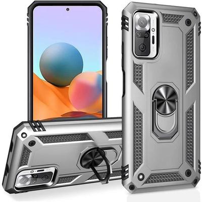Case - Redmi - Note 10Pro 4G - Support Ring - Reinforced Protection - Silver