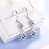 New 925 Sterling Silver Earrings 5A Zircon Water Drop for Women Luxury Wedding Engagement Jewelry Drop Earrings Party Gifts