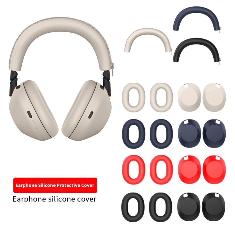 For Sony WH-1000XM6 Case Cover Silicone Ear Pads&Headband & Ear Cups Protector Case for Sony WH-1000XM6 Wireless Headphone