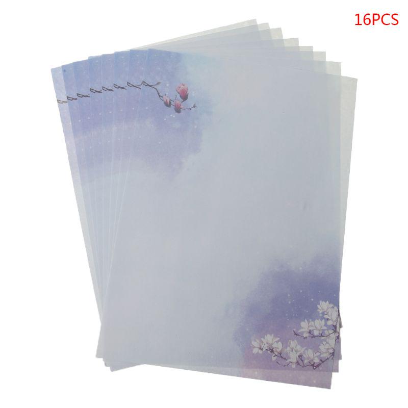 16 Teile/paket Schöne Chinesischen Stil Brief Papier Tinte Malerei Schreiben Studenten Schreibwaren Büro