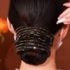 Platinum Siya Retro Purple Pearlescent Hair Tie – High Elasticity Korean Style Scrunchie